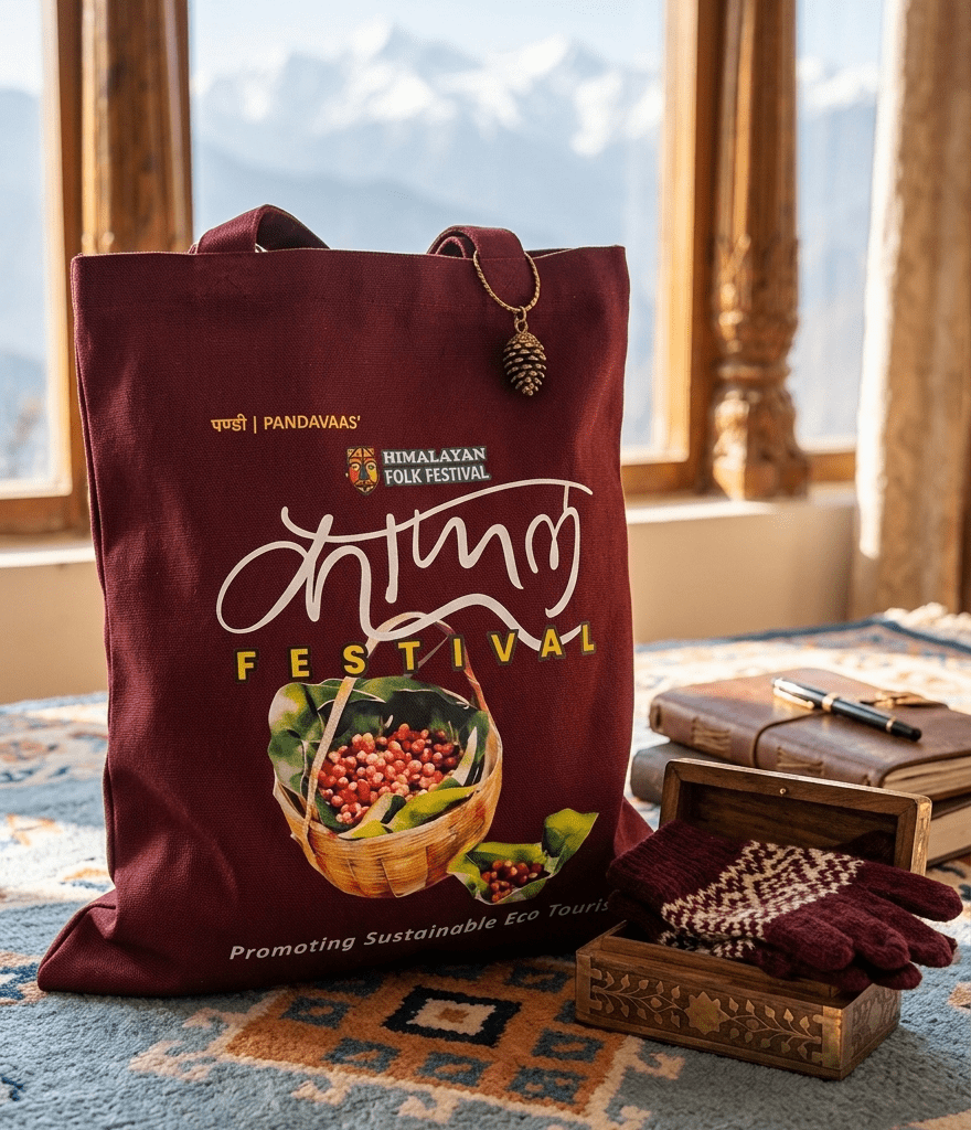 Kāphal Tote Bag (Maroon)